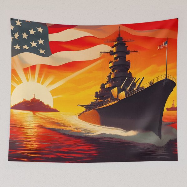 Item preview, An American Battleship designed and sold by ClassicRetroism.
