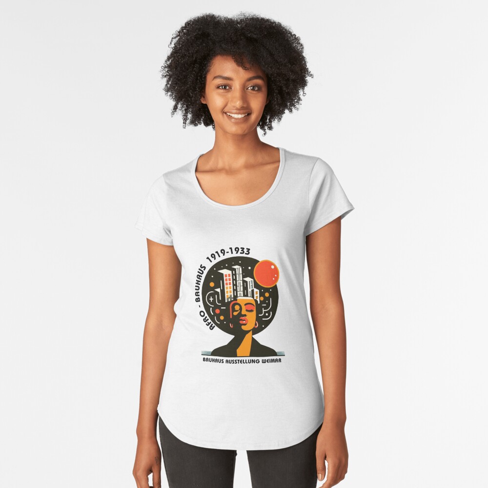 Aperçu de l'œuvre T-shirt premium échancré créée et vendue par Alkymias.