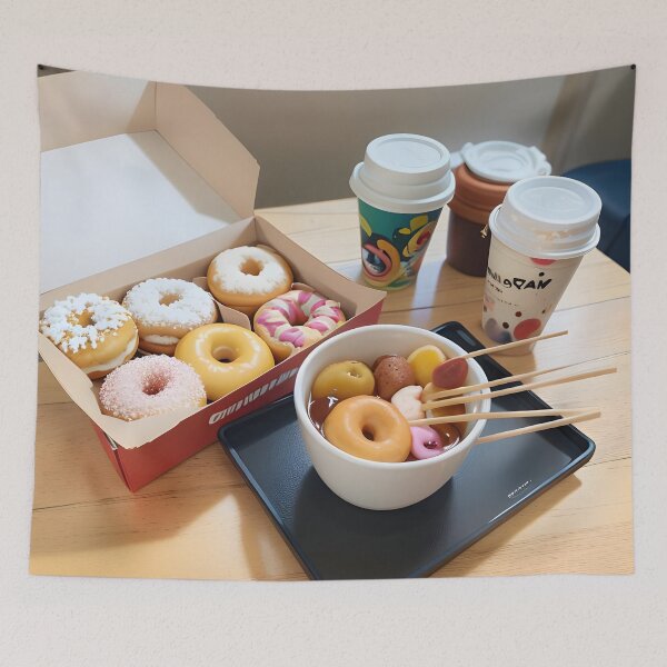 Item preview, Donut and coffee designed and sold by BG story.