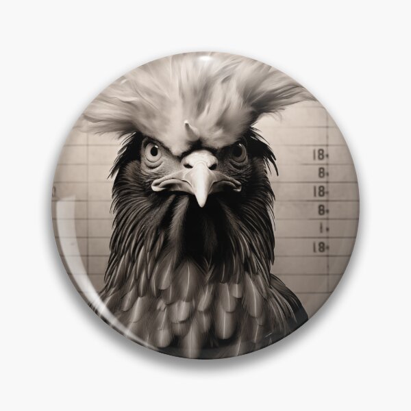 Item preview, Rebel Plume: The Rooster's Mugshot designed and sold by evosilk.
