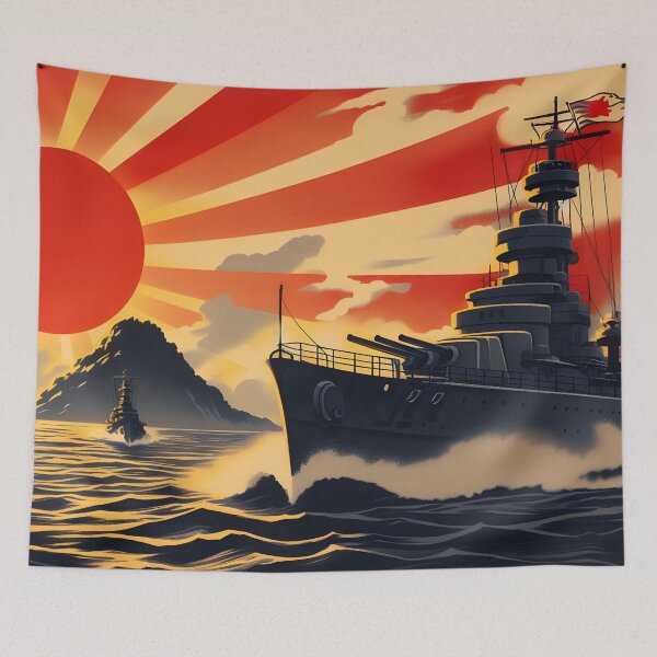 Item preview, The Fleet of the Rising Sun designed and sold by ClassicRetroism.