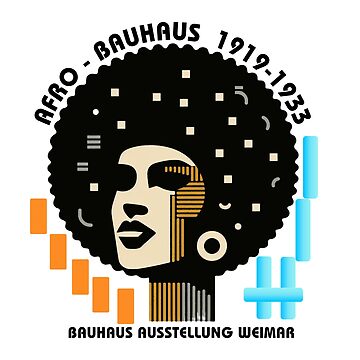 Aperçu de l'œuvre Femme afro style bauhaus - Femme afro-américaine de Alkymias