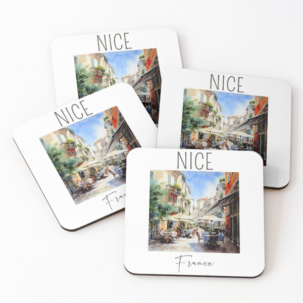 Item preview, Watercolor Design of Nice - France  designed and sold by Sketch-Shack.