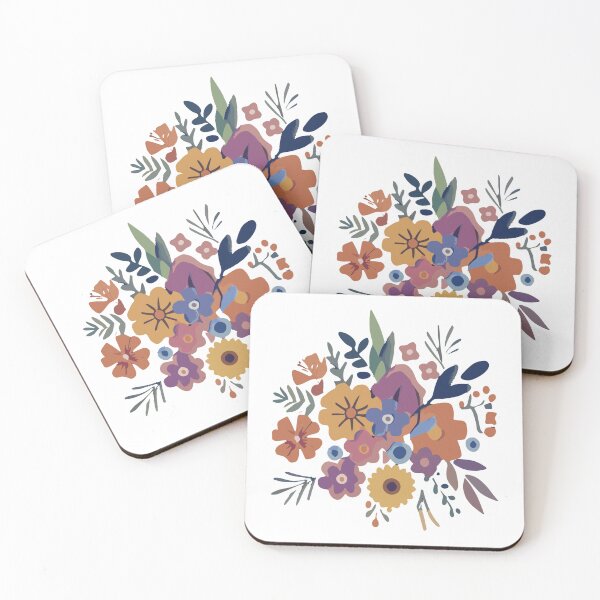 Item preview, Flowers pattern colorful  designed and sold by NOON tee gallery.