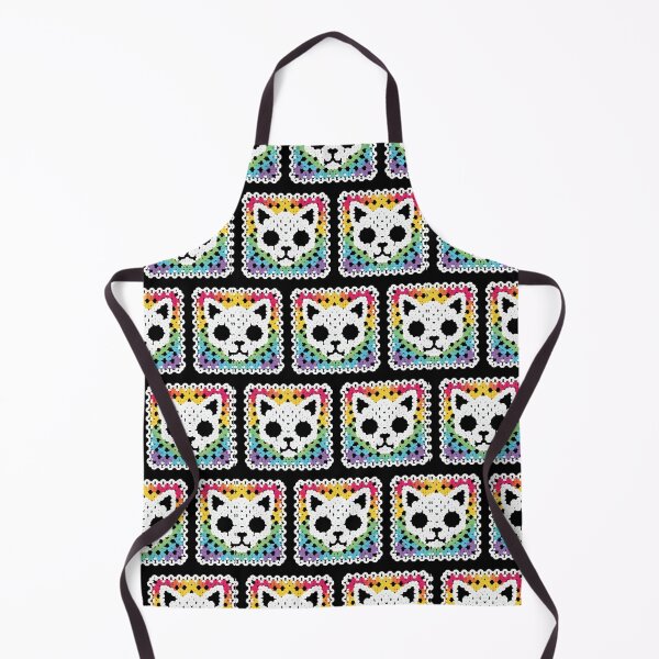 Item preview, Cat rainbow granny square pattern designed and sold by Fr0mtheMachine.