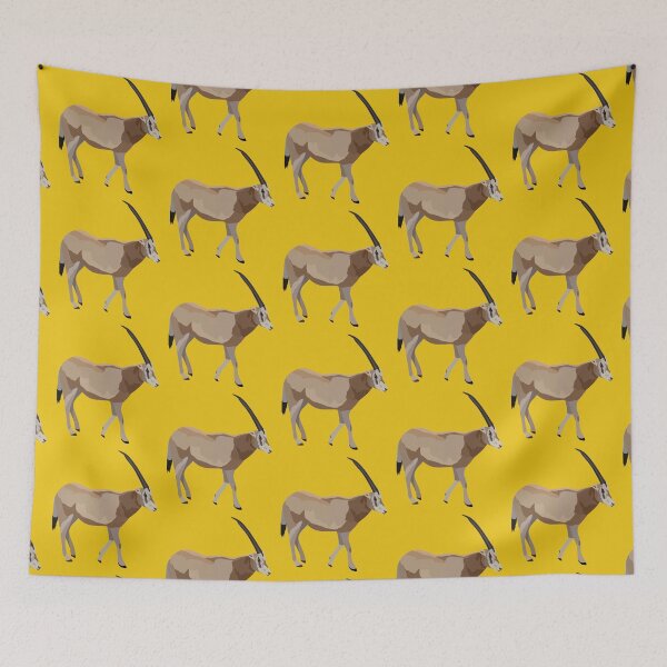 Item preview, G is for Gemsbok,Gemsbok Artwork – Majestic Antelope Illustration and Wildlife Design designed and sold by PrettylittlepastelUk.