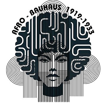 Aperçu de l'œuvre Femme afro style bauhaus - Femme afro-américaine de Alkymias