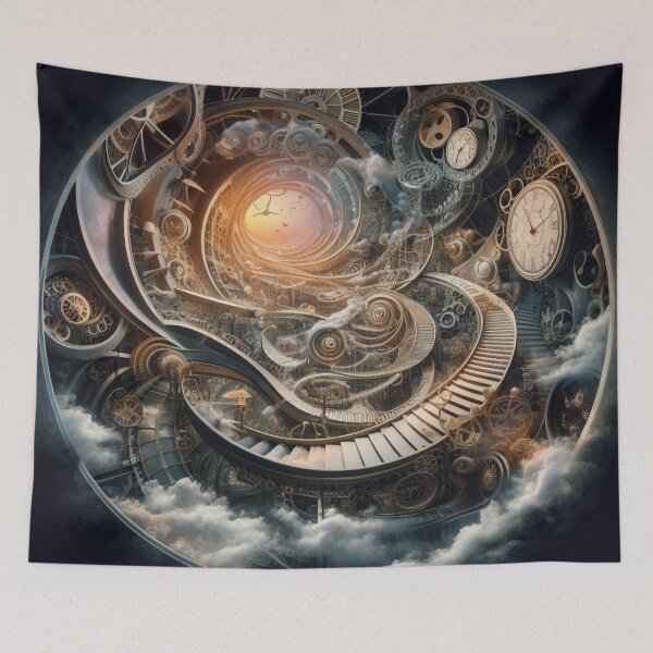 Item preview, A Clockwork Perspective - Surreal Art - home decor designed and sold by crea8iveway.