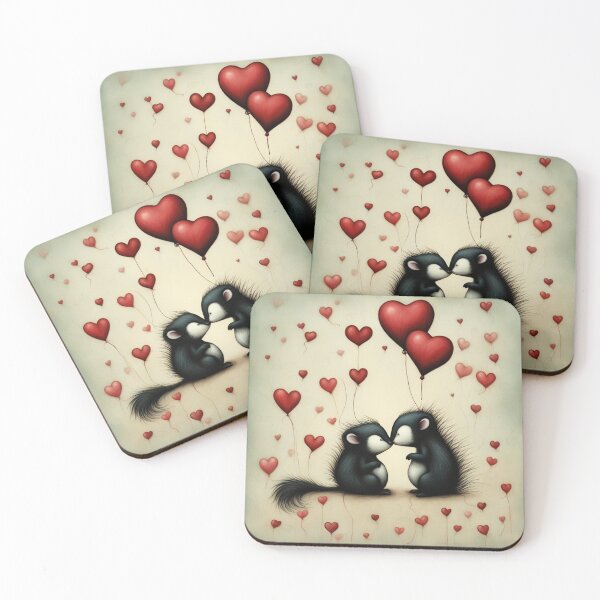 Aperçu de l'œuvre Mouffette Amour 1 créée et vendue par J-CCreations.
