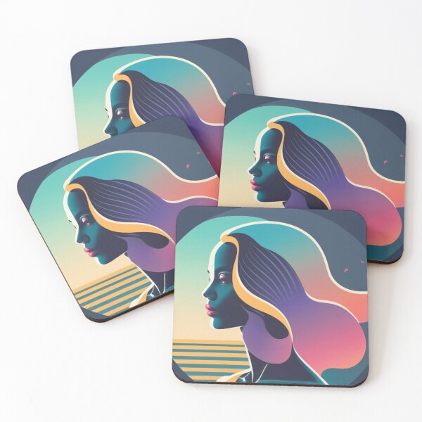 Item preview, Woman's silhouette in sunset tones designed and sold by Magico Paco.