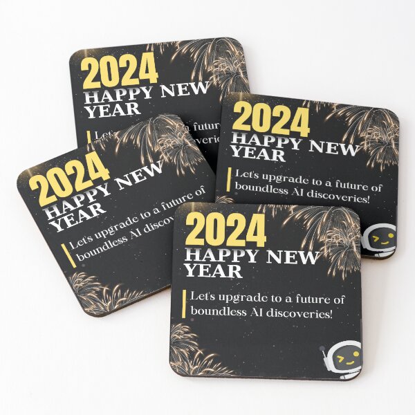 Item preview, Happy New Year 2024 Funny Postcard AI ChatGPT designed and sold by soniaaseguin.