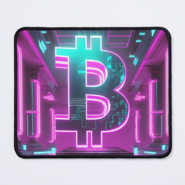 Item preview, Bitcoin symbol in neon environment designed and sold by polemon.