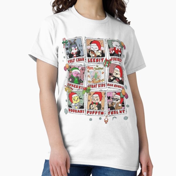 Item preview, SKZOO Christmas Stray Kids - 2024 kpop merry xmas and a happy new year ot8 boy group members fanart  designed and sold by Kpop-Noona.