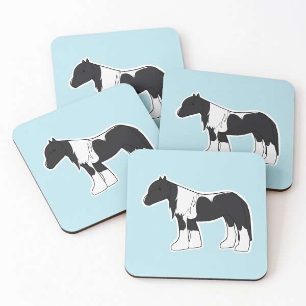 Item preview, Cute Black and White Horse designed and sold by thedragonette.