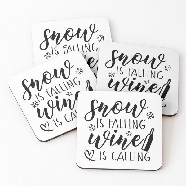 Item preview, Snow Is Falling Wine Is Calling designed and sold by EsteticaVerus.