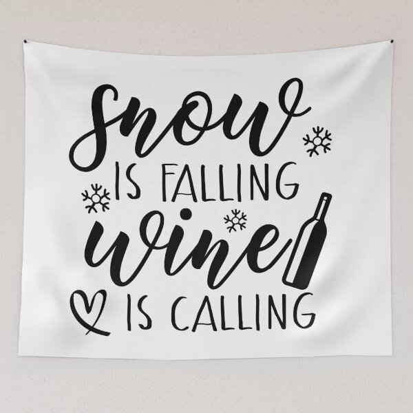 Item preview, Snow Is Falling Wine Is Calling designed and sold by EsteticaVerus.
