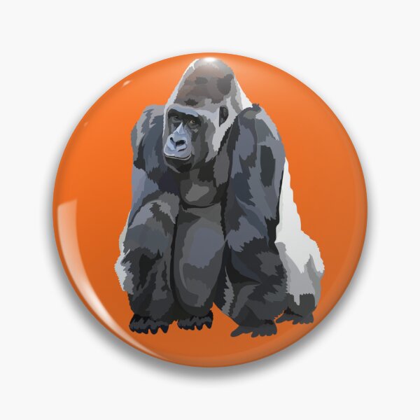 Item preview, G is for Gorilla, Gorilla Illustration – Powerful and Gentle Great Ape Artwork designed and sold by PrettylittlepastelUk.