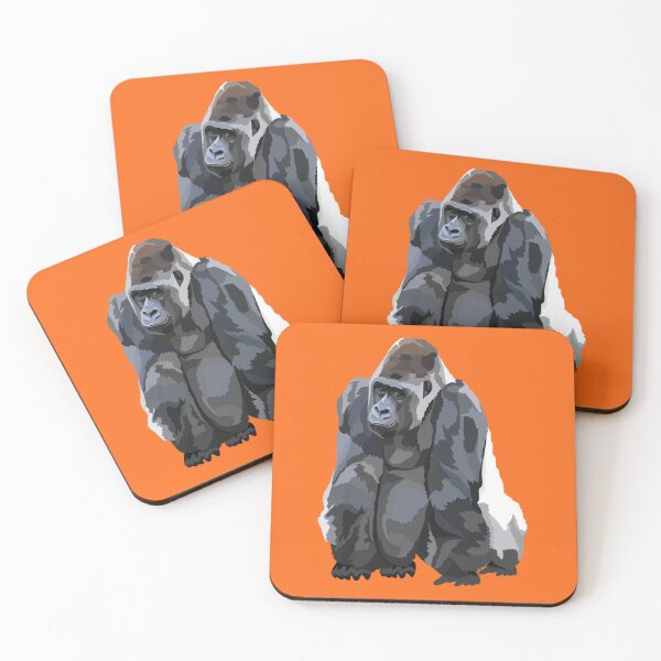 Item preview, G is for Gorilla, Gorilla Illustration – Powerful and Gentle Great Ape Artwork designed and sold by PrettylittlepastelUk.