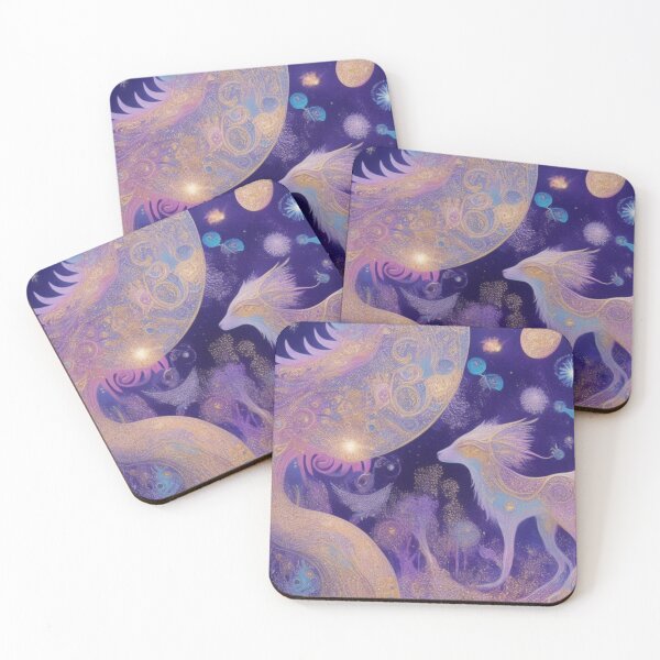 Item preview, Wolf Moon Serenity - Surreal Art - home decor designed and sold by crea8iveway.