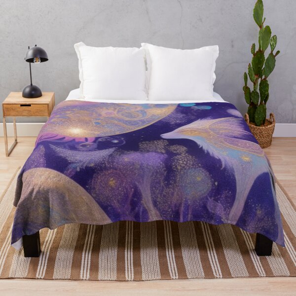 Item preview, Wolf Moon Serenity - Surreal Art - home decor designed and sold by crea8iveway.