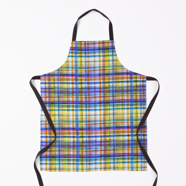 Item preview, Tartan watercolor yellow blue designed and sold by Alessandro Remo Mazzoni Remotextiles.