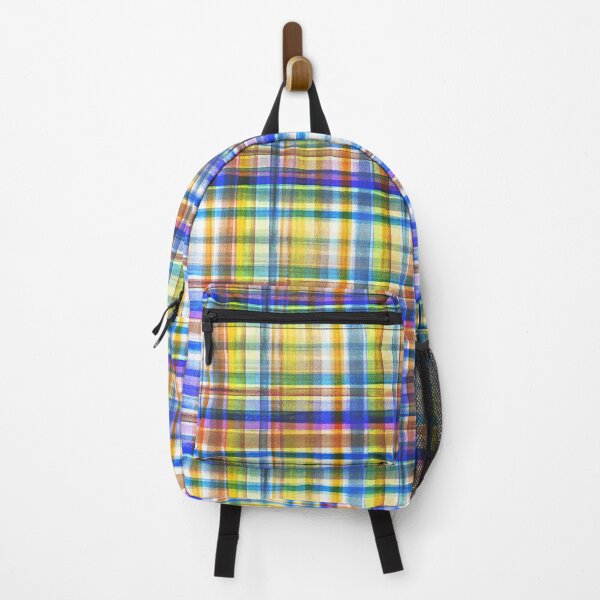 Item preview, Tartan watercolor yellow blue designed and sold by Alessandro Remo Mazzoni Remotextiles.