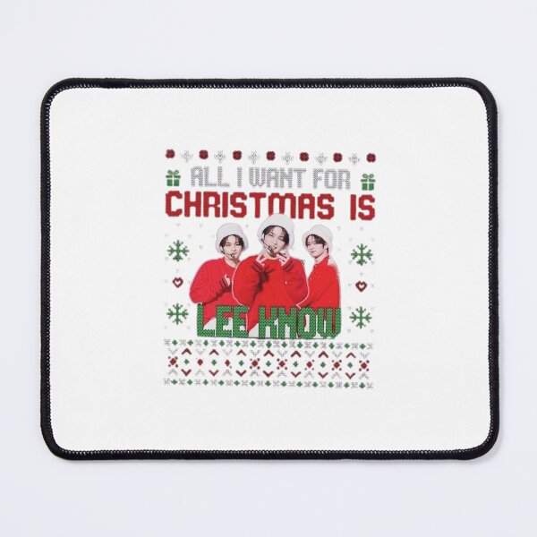 Item preview, All I want for Christmas is Lee Know Christmas Stray Kids - 2024 kpop merry xmas and a happy new year ot8 boy group members fanart designed and sold by Kpop-Noona.