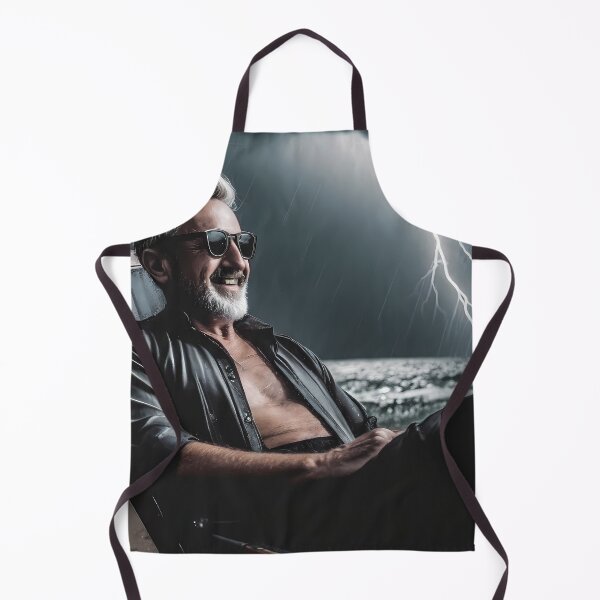 Item preview, Old crazy man on the beach during storm designed and sold by polemon.