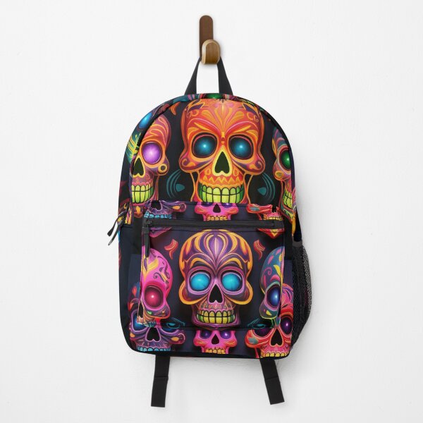 Artikelvorschau, Neonschädel, Tag der Toten, Día de los Muertos entworfen und verkauft von RickshaEmu.