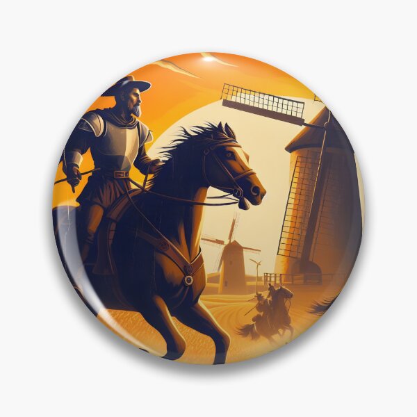 Item preview, Don Quixote Attacking Windmills designed and sold by ClassicRetroism.