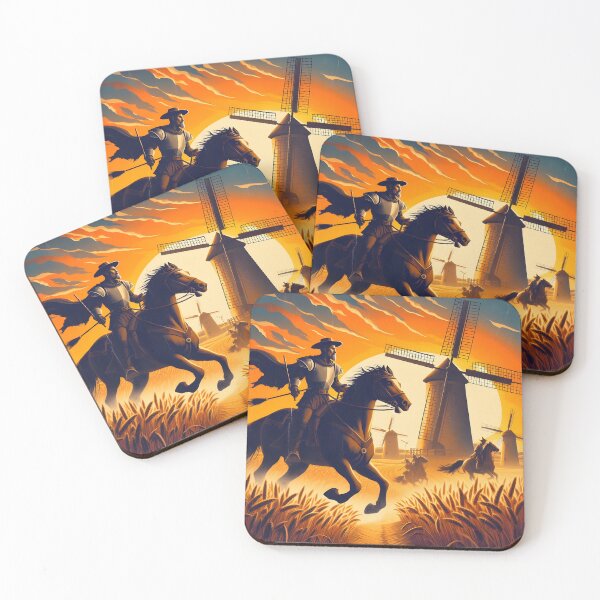 Item preview, Don Quixote Attacking Windmills designed and sold by ClassicRetroism.