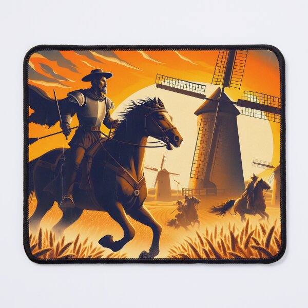 Item preview, Don Quixote Attacking Windmills designed and sold by ClassicRetroism.