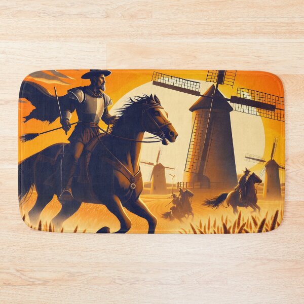 Item preview, Don Quixote Attacking Windmills designed and sold by ClassicRetroism.