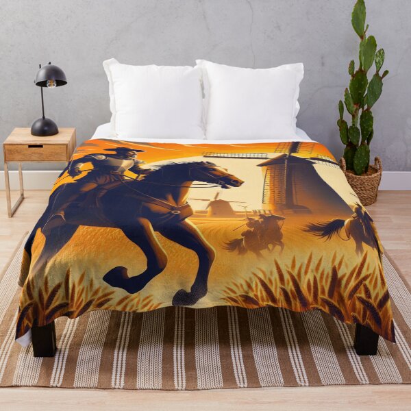 Item preview, Don Quixote Attacking Windmills designed and sold by ClassicRetroism.