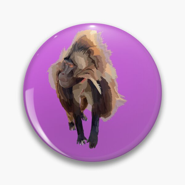 Item preview, G is for Gelada, Gelada Baboon – Unique Ethiopian Highland Primate Illustration designed and sold by PrettylittlepastelUk.