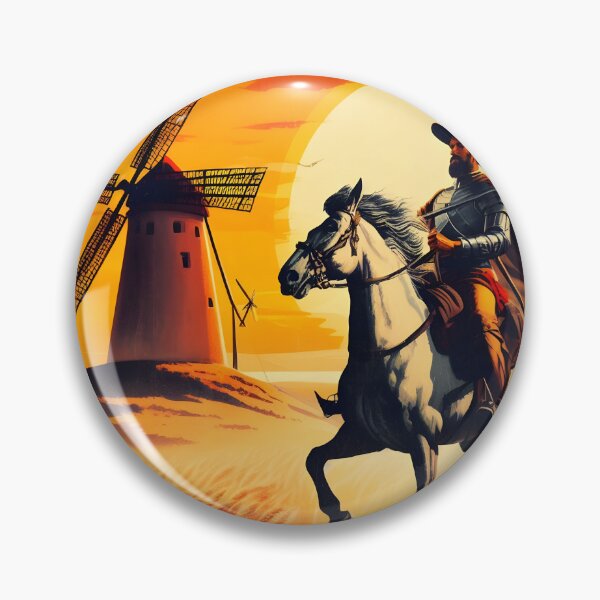 Item preview,  Don Quixote Attacking Windmills designed and sold by ClassicRetroism.