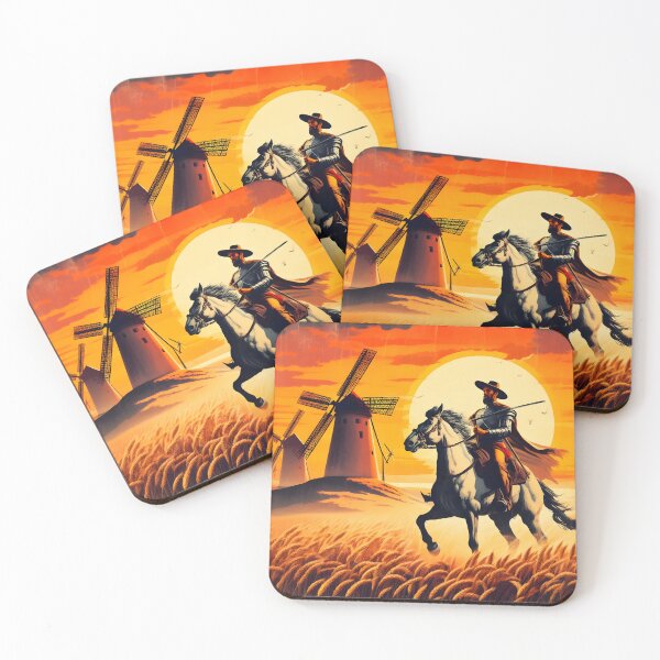 Item preview,  Don Quixote Attacking Windmills designed and sold by ClassicRetroism.