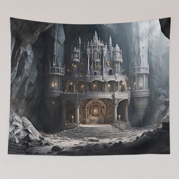 Item preview, Fantasy Cave Castle of a Forgotten Kingdom - 4 designed and sold by nyathiwa.