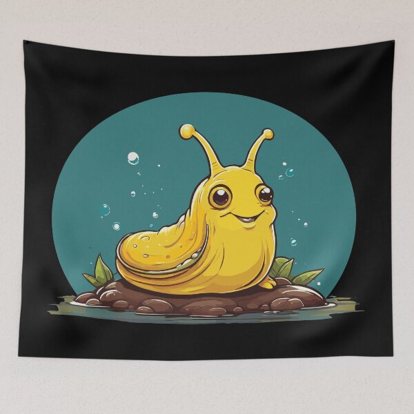 Item preview, Yellow banana slug. Cute little slug. designed and sold by twisted-dot.