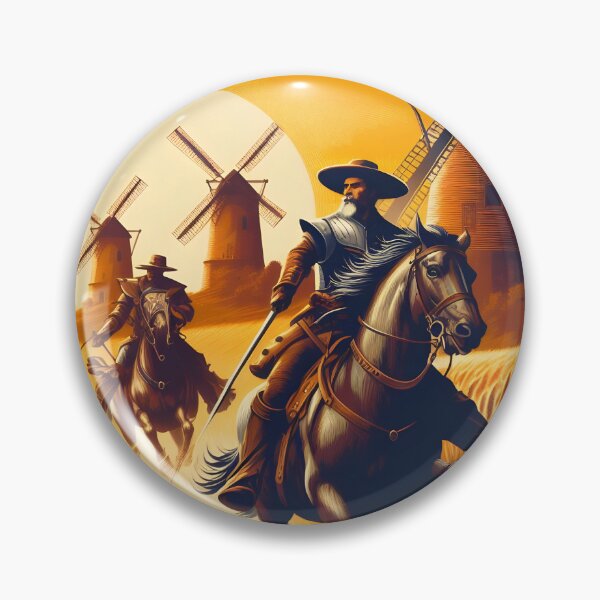 Item preview,  Don Quixote Attacking Windmills designed and sold by ClassicRetroism.
