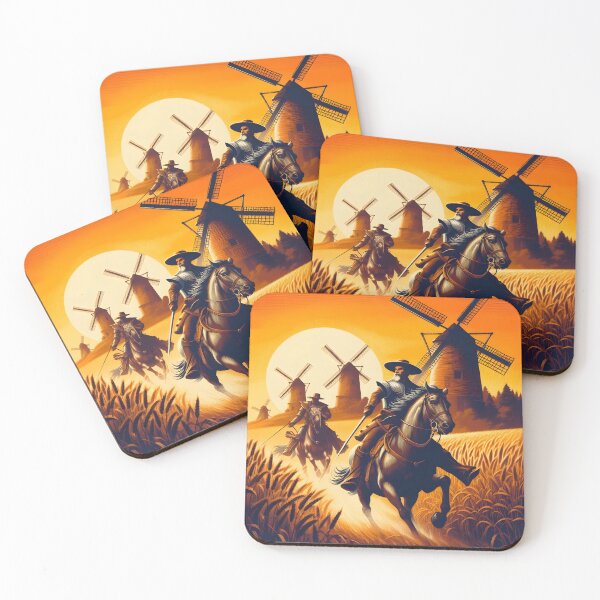 Item preview,  Don Quixote Attacking Windmills designed and sold by ClassicRetroism.