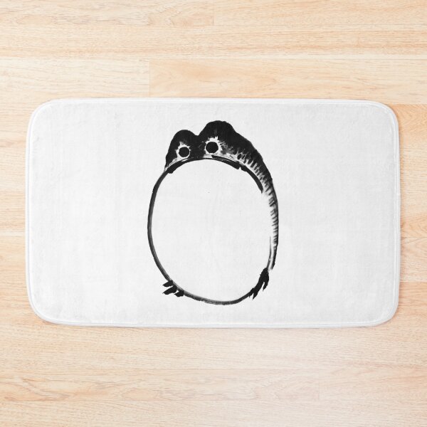 Item preview, Inky Black and White Edition of the Famous Unimpressed Grumpy Hoji Frog Meme designed and sold by EmeraldeaArt.
