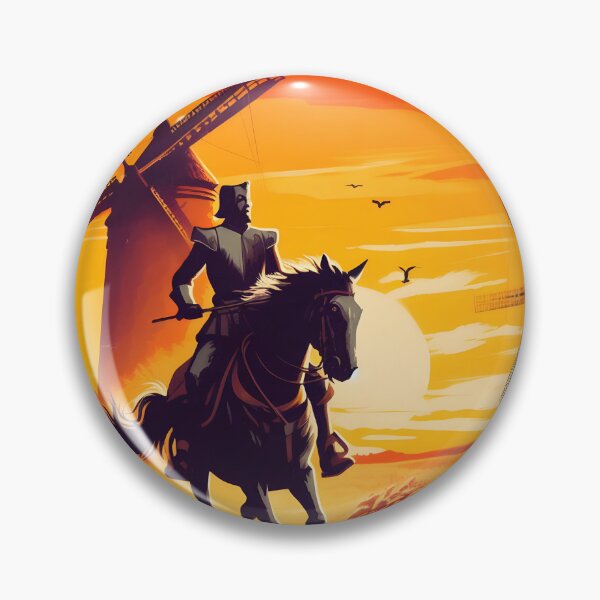Item preview, Don Quixote Attacking Windmills designed and sold by ClassicRetroism.