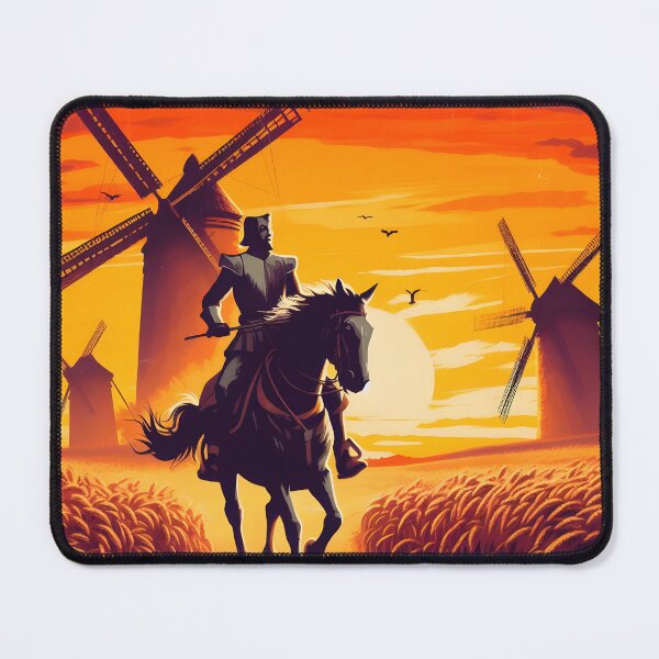 Item preview, Don Quixote Attacking Windmills designed and sold by ClassicRetroism.