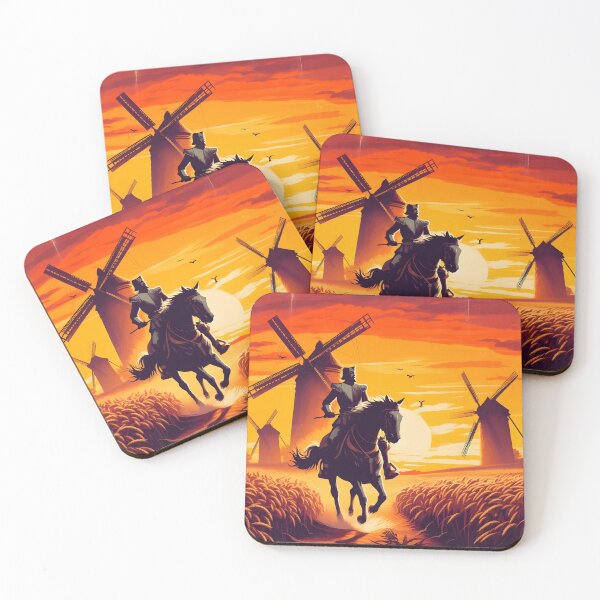 Item preview, Don Quixote Attacking Windmills designed and sold by ClassicRetroism.