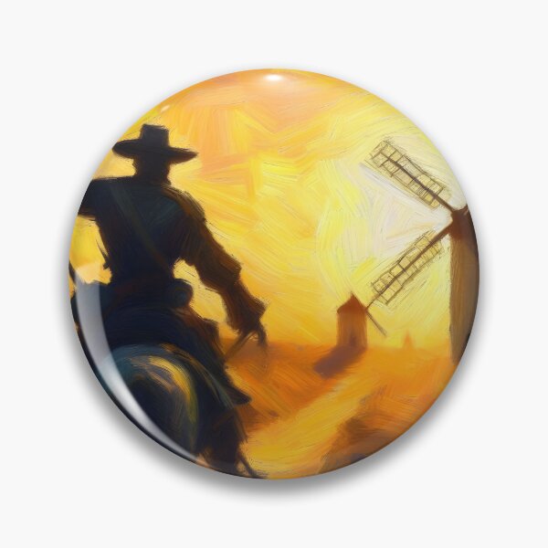 Item preview, Don Quixote Attacking Windmills designed and sold by ClassicRetroism.