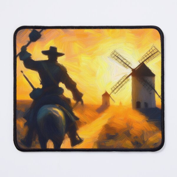 Item preview, Don Quixote Attacking Windmills designed and sold by ClassicRetroism.