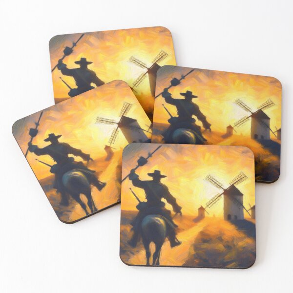 Item preview, Don Quixote Attacking Windmills designed and sold by ClassicRetroism.
