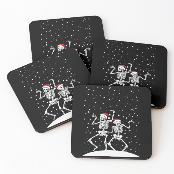 Item preview, Christmas Skeletons Dancing in the Snow designed and sold by hadleyfoo.