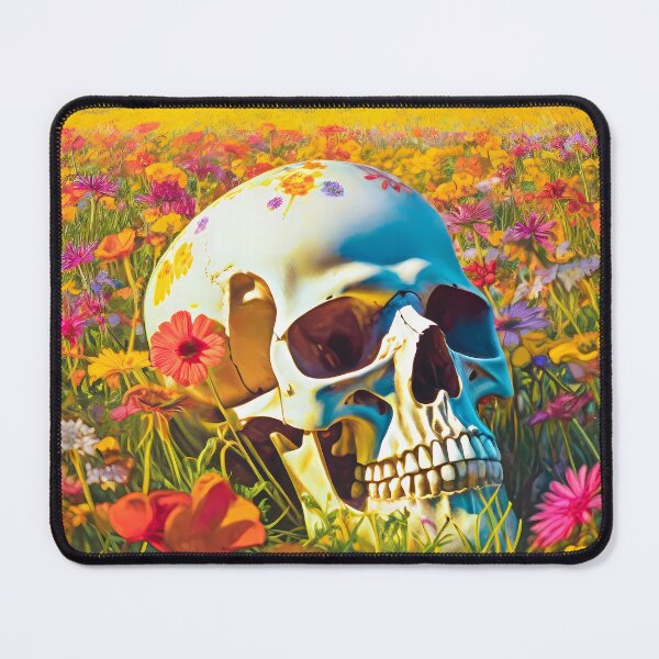 Item preview, Memento Mori: Skull on a spring meadow designed and sold by polemon.
